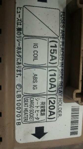  CAJA RELES / FUSIBLES SUBARU IMPREZA (G11/GD/GG) 