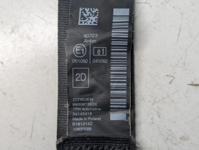 CINTURON SEGURIDAD TRASERO DERECHO, CITROEN, C4 CACTUS