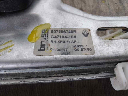ELEVALUNAS DELANTERO DERECHO Renault MEGANE IV BERLINA 5P 