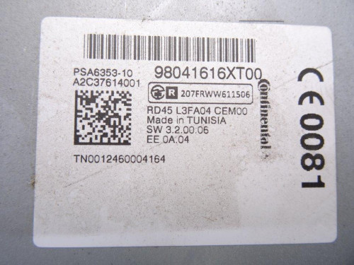 SISTEMA AUDIO / RADIO CD, CITROEN, GRAND C4 PICASSO