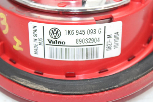 PILOTO TRASERO IZQUIERDO INTERIOR VOLKSWAGEN GOLF V (1K1)(10.2003) 