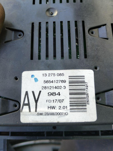 RELOJ Opel ZAFIRA B 