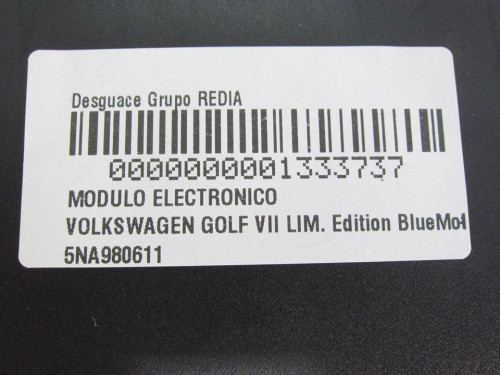  MODULO ELECTRONICO VOLKSWAGEN GOLF VII BERLINA (BQ1/BE2) 