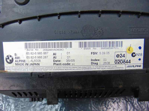  PANTALLA MULTIFUNCION BMW SERIE 5 BERLINA (E60) 