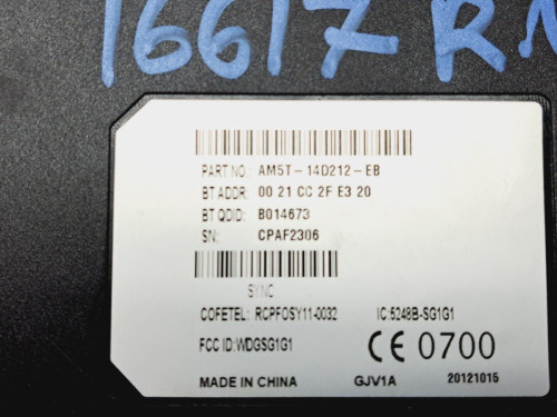 CENTRALITA BLUETOOTH Ford C-MAX (CB7) 