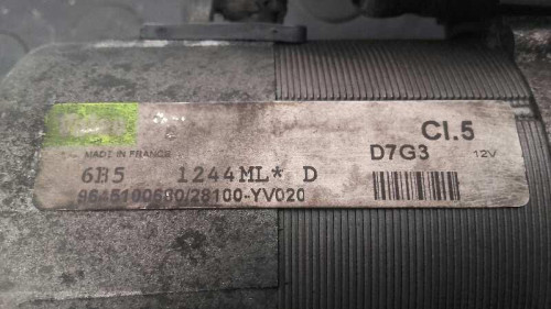  MOTOR ARRANQUE, CITROEN, C4 BERLINA 