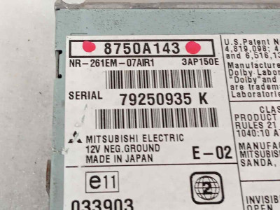 SISTEMA AUDIO / RADIO CD, MITSUBISHI, OUTLANDER (CW0)