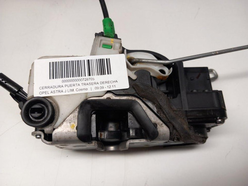  CERRADURA PUERTA TRASERA DERECHA, OPEL, ASTRA J SPORTS TOURER 