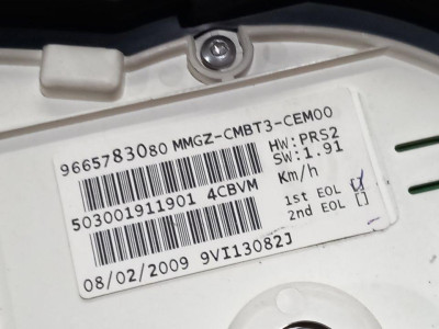 CUADRO INSTRUMENTOS, PEUGEOT, 206 +