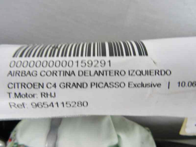 AIRBAG CORTINA DELANTERO IZQUIERDO, CITROEN, GRAND C4 PICASSO