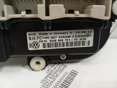 MANDO CALEFACCION / AIRE ACONDICIONADO, VOLKSWAGEN, CADDY (2C)(08.2010)