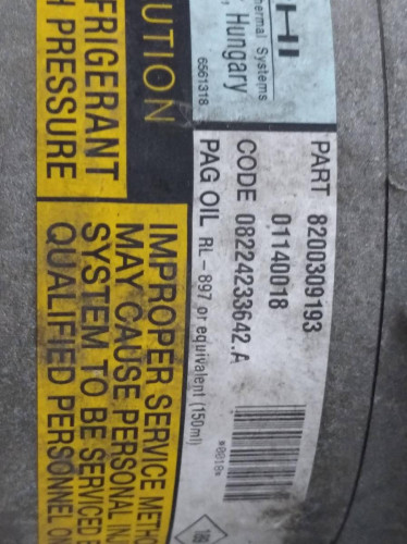COMPRESOR AIRE ACONDICIONADO Renault SCENIC II (JM) 