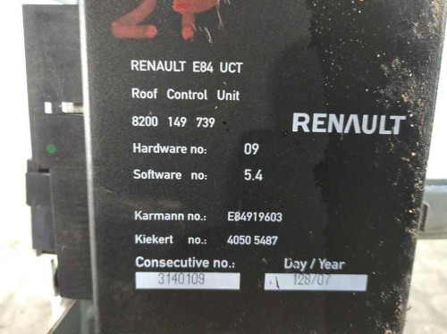 MOTOR TECHO ELECTRICO Renault MEGANE II COUPE/CABRIO 