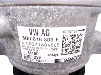COMPRESOR AIRE ACONDICIONADO, VOLKSWAGEN, GOLF VII BERLINA (BQ1/BE2)