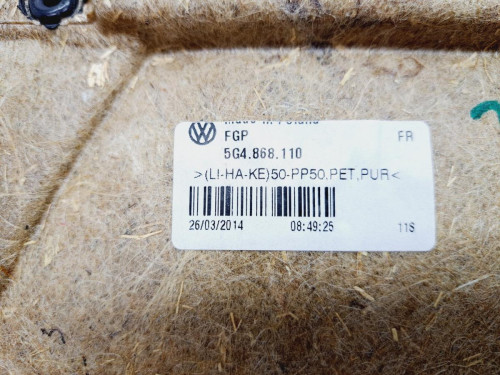 GUARNECIDO PUERTA DELANTERA DERECHA Volkswagen GOLF VII VARIANT (BA5) 