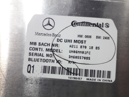 MODULO ELECTRONICO MERCEDES-BENZ CLASE R (BM 251)