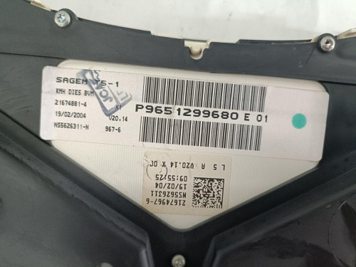  CUADRO INSTRUMENTOS PEUGEOT 307 (S1)(04.2001) 