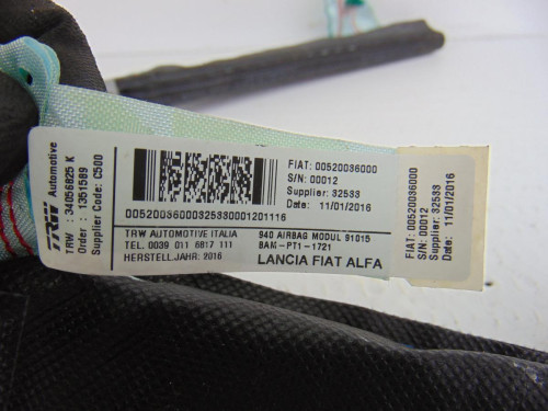 AIRBAG CORTINA DELANTERO IZQUIERDO, ALFA ROMEO, GIULIETTA (191) 