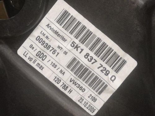 ELEVALUNAS DELANTERO IZQUIERDO Volkswagen GOLF VI (5K1)(10.2008) 