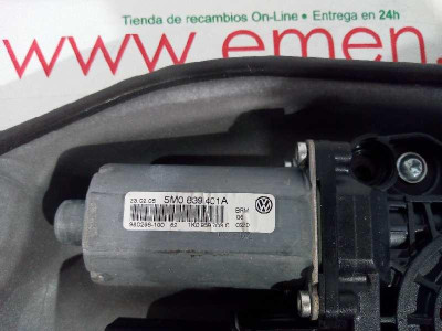 ELEVALUNAS TRASERO IZQUIERDO, VOLKSWAGEN, GOLF PLUS V (5M1)