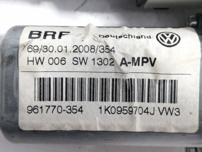 ELEVALUNAS TRASERO DERECHO, VOLKSWAGEN, TOURAN (1T2)