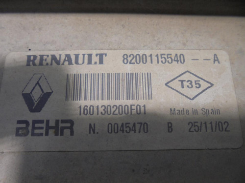  INTERCOOLER RENAULT MEGANE II BERLINA 5P 