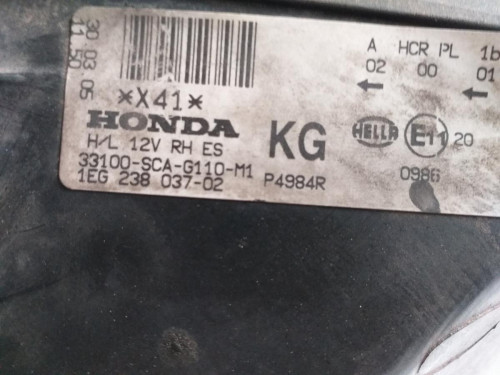  FARO DERECHO, HONDA, CR-V (RD8) 