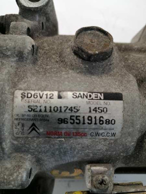 COMPRESOR AIRE ACONDICIONADO, CITROEN, C3