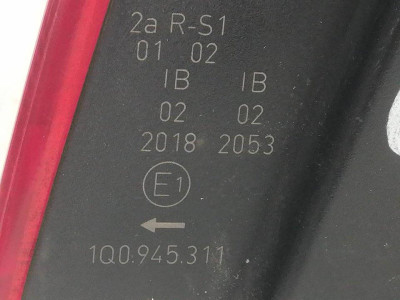 PILOTO TRASERO IZQUIERDO, VOLKSWAGEN, EOS (1F7)(2006)