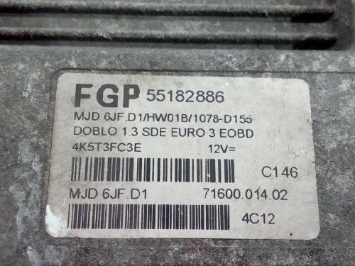  CENTRALITA MOTOR UCE FIAT I DOBLÒ (119) 