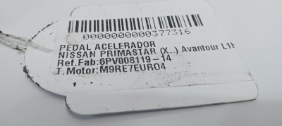PEDAL ACELERADOR, NISSAN, PRIMASTAR (X83)