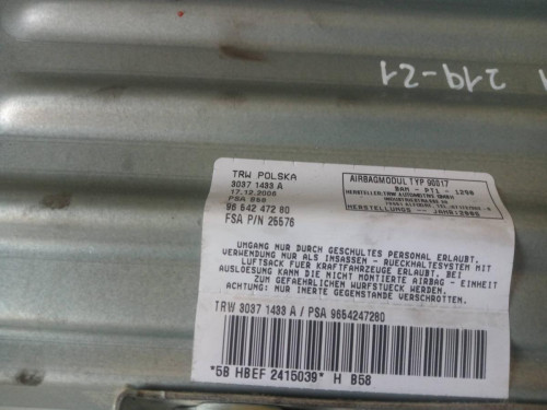 AIRBAG DELANTERO DERECHO Citroen C4 PICASSO 