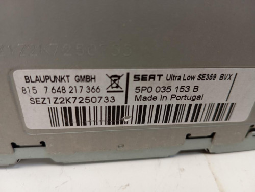  SISTEMA AUDIO / RADIO CD SEAT ALTEA XL (5P5) 