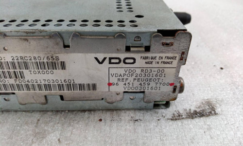  SISTEMA AUDIO / RADIO CD PEUGEOT 307 (S1)(04.2001) 