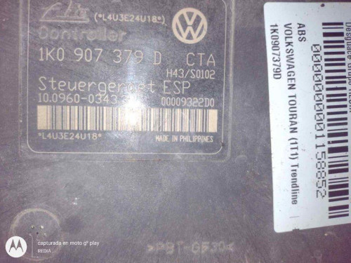  ABS, VOLKSWAGEN, TOURAN (1T1) 