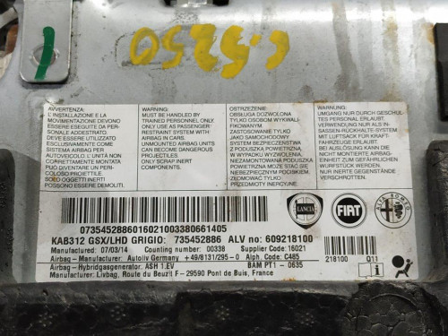  KIT AIRBAG, FIAT, 500 (150) CABRIO 