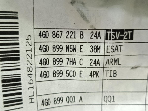 GUARNECIDO PUERTA TRASERA IZQUIERDA Audi A6 ALLROAD QUATTRO (4GJ) 