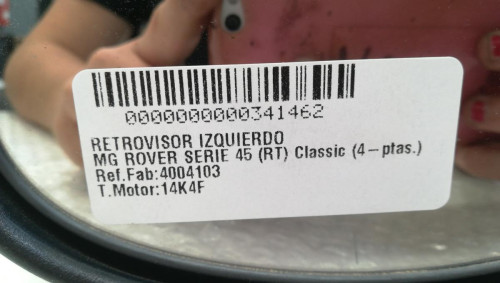  RETROVISOR IZQUIERDO MG ROVER ROVER 45 (RT) 
