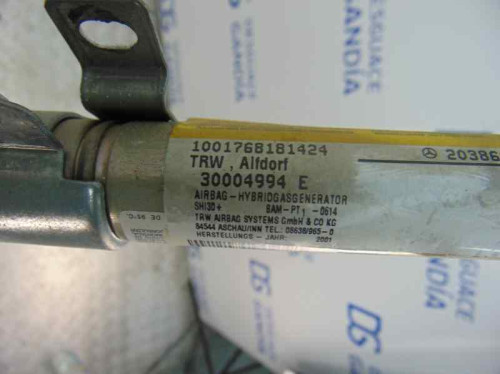 AIRBAG CORTINA DELANTERO DERECHO, MERCEDES-BENZ, CLASE C (BM 203) BERLINA