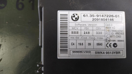 MODULO ELECTRONICO BMW SERIE 1 BERLINA (E81/E87) 