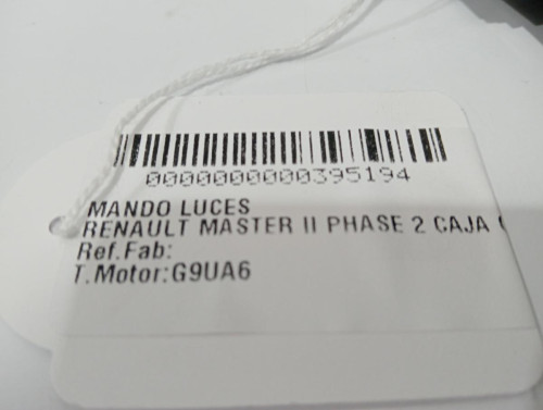  MANDO LUCES RENAULT MASTER II FASE 2 FURGÓN 