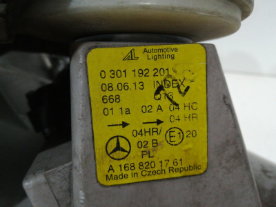 FARO IZQUIERDO, MERCEDES-BENZ, CLASE A (BM 168)
