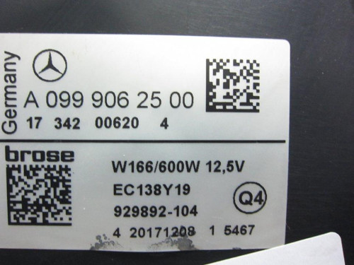  ELECTROVENTILADOR Mercedes-Benz CLASE GLE (BM 292) COUPE 