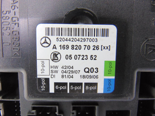  MODULO ELECTRONICO MERCEDES-BENZ CLASE A (BM 169) 