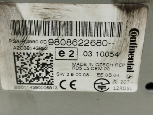 SISTEMA AUDIO / RADIO CD Citroen C4 BERLINA 