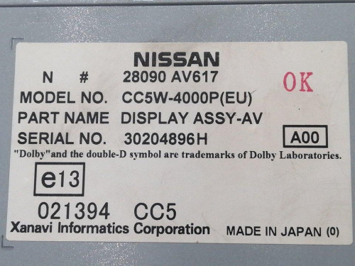  NO IDENTIFICADO NISSAN PRIMERA BERLINA (P12) 
