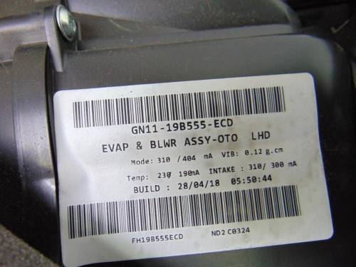 CALEFACCION ENTERA NORMAL, FORD, ECOSPORT (CR6)