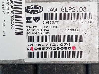 CENTRALITA MOTOR UCE, PEUGEOT, 206
