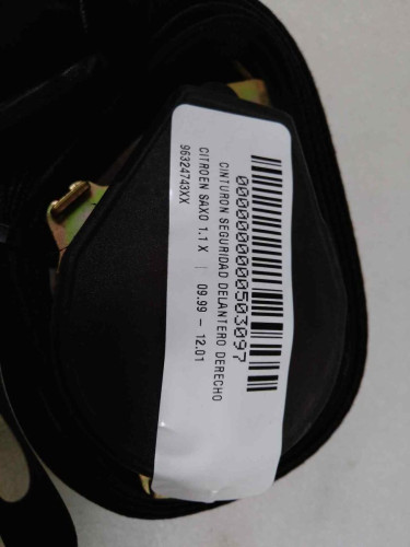  CINTURON SEGURIDAD DELANTERO DERECHO CITROEN SAXO 