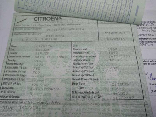 CITROEN SAXO — автомобиль-донор на запчасти 